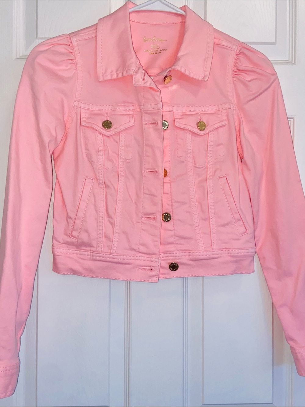 Lilly Pulitzer Laylani Denim Jacket in Calla Lilly Pink